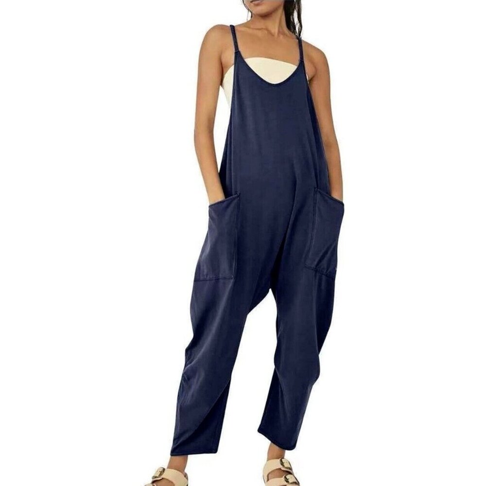 Women's Navy Jumpsuit